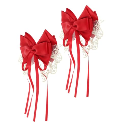 VALICLUD 2 Stück Haarschleifen Clip für Handgefertigte Haaraccessoires mit Bowknot für Teenager und Damen für Besondere Anlässe und Outfits von VALICLUD