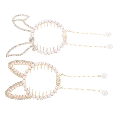 VALICLUD 2stücke Junge Mädchen Haarschmuck Süße Haarspangen Für Mädchen Haarknoten-haarteil Clip Für Pferdeschwanz Haarschmuck Für Kleinkinder-mädchen Party Alltag Accessoires von VALICLUD