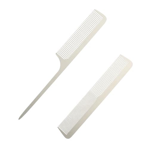 VALICLUD 2 Stück Haarschneidekamm Dünn und Langlebig Feinzahnig für Präzises Schneiden Leicht und Praktisch Geeignet für Männer und Frauen zur Einfachen und Haarschnitt Zuhause von VALICLUD