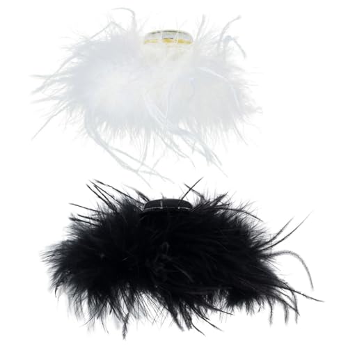 VALICLUD 2stücke Haarklammern Federhaarklammer Dekorativ Für Frauen Haarspangen Aus Hochwertigem Material Leicht Und Langlebig Tragen von VALICLUD