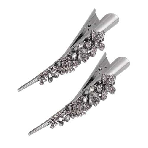VALICLUD 2 Stück Haarspangen Mit Strasssteinen Haarspangen Haarstyling Clips Haarspange Entenschnabel Clips Haarschmuck Für Mädchen Haarspangen Französische Haarnadel Schwarz VALICLUD 2 Stück Haarspangen Mit Strasssteinen Haarspangen Haarstyling Clips Haarspange Entenschnabel Clips Haarschmuck Für Mädchen Haarspangen Französische Haarnadel Schwarz von VALICLUD