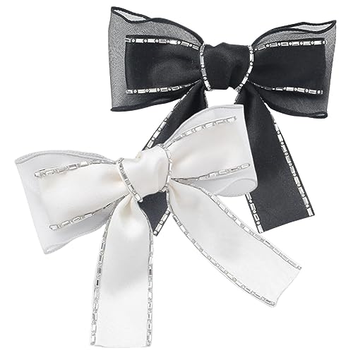 VALICLUD 2 Stück Haarspangen für Damen mit Schleifen Retro Haarklammern für Hochzeiten Partys und Besondere Anlässe von VALICLUD
