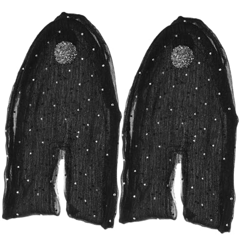 VALICLUD 2 Stück Haarspezialkopfschmuck Farbe Haarbrötchen Mädchen Lockenwickler Haarknotenverlängerungen Für Frauen Hochzeit Gefälscht Groß Lockig Krapfen Geformt Bobby Stoff Schwarz von VALICLUD