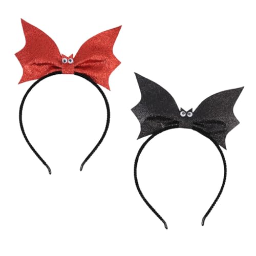 VALICLUD 2 Stück Halloween Fledermaus Haarreif Cosplay Kopfschmuck für Halloween Party Komfortabel und Stylisch als für und Familie von VALICLUD