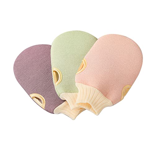 VALICLUD 2 Stück Handschuhe Schrubben Peelende Handschuhe Peeling-handschuh Duschschrubber Handtuch Duschhandschuhe Peeling Handtücher Duschwäscher Für Den Körper von VALICLUD