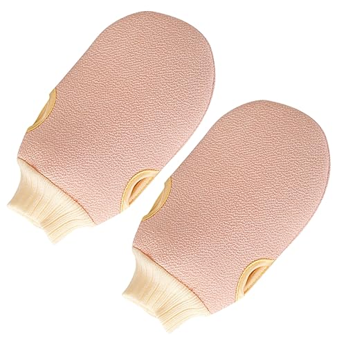 VALICLUD 2 Stück Handschuhe schrubben Peelinghandschuhe Handtuch Duschschrubber Duschhandschuhe Peeling sauber handtücher Badewäscher für den Körper Körperwäscher von VALICLUD