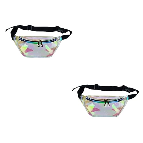 VALICLUD 2st Transparente Hüfttasche Trainings-hüfttasche PVC Sportliche Hüfttasche Damenbrieftasche Hüfttasche Für Damen Frauen Tragetaschen Taschenschirm Fitness Sommer Hosenträger von VALICLUD