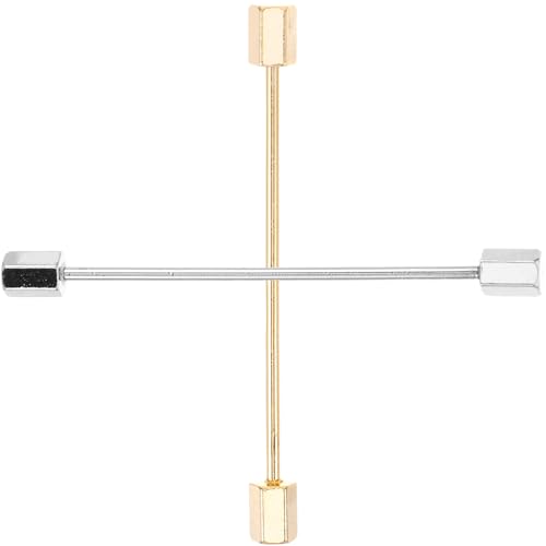 VALICLUD 2 Stück Herren Kragenpins Metall Krawattennadel Anstecknadel für Hemd Kragen Dekorativ Stabil Leicht für Anzüge Hochzeiten und Besondere Anlässe von VALICLUD