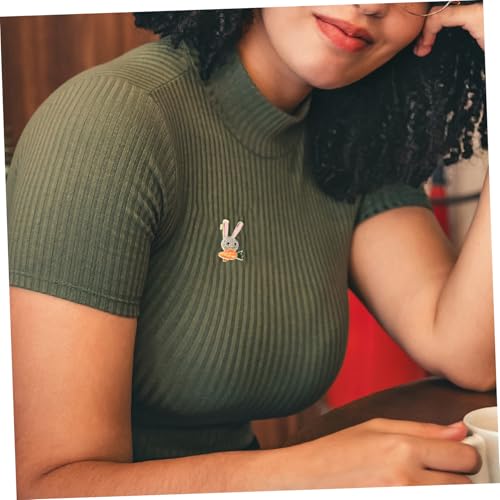 VALICLUD 2 Stück Kaninchen Brosche aus Robustem Legierungs material Niedliche Anstecknadel für Frauen Kleidung Schal und Hut Langlebiges Accessoire gegen Verblassen und Deformieren von VALICLUD