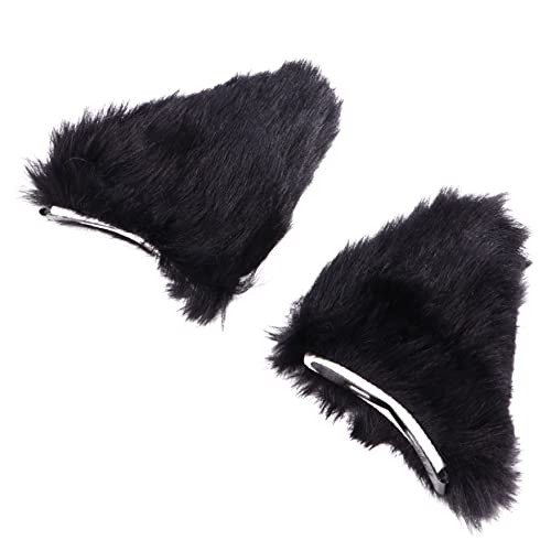 VALICLUD 2stücke Katzenohren Haarclip Mit Clip Halloween Cosplay Haarzubehör Haaraccessoires Unverwechselbarer Haarschmuck Langlebige Haarspangen Für Mädchen Party Zubehör von VALICLUD