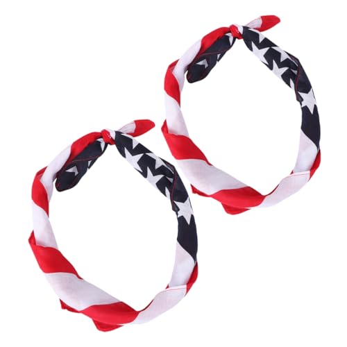 VALICLUD 2stücke Sport-haarband Mit Flaggendruck Kleines Stirnband Halstuch Für Damen Weiches Und Bequemes Yoga-schweißband Als Kopftuch Für Tennis Und Basketball Leicht Und Tragbar von VALICLUD