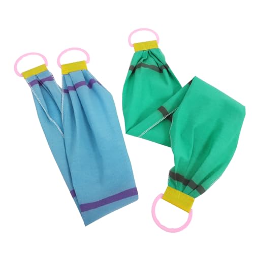 VALICLUD 2 Stück Körperpeeling Rückenschrubber Handtuch Doppelseitige Peeling Tücher für Sanftes Körperpeeling für Nacken und Schultern Hautfreundlich und Platzsparend von VALICLUD