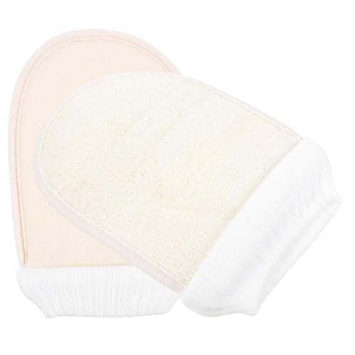 VALICLUD 2 Stück Körperpeelinghandschuh Luffa Peeling Handschuhe Für Männer Und Frauen Dusch Und Spa Handschuhe Entfernen Abgestorbene Hautzellen Tiefenreinigend Hautschonend Für von VALICLUD