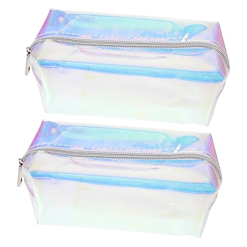 VALICLUD 2 Stück Kosmetiktasche Wasserdichtes Make Up Aufbewahrungsetui Transparentes Toilettenartikel Organizer für Damen für Reisen Gym und Outdoor Aktivitäten von VALICLUD
