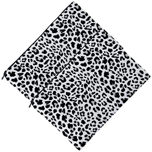 VALICLUD Kosmetiktasche Leopard Muster Tragbare Reise Kulturbeutel Multifunktionale Make Up Tasche für Damen für Reisen und Camping 2 Stücke von VALICLUD