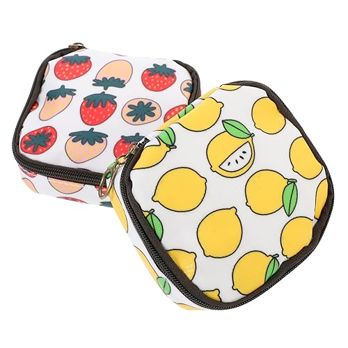 VALICLUD 2 Stück Kosmetiktasche mit Reißverschluss wasserdichte Aufbewahrungstasche für Damen für Make Up Münzen und Toilettenartikel Praktische Organizer von VALICLUD