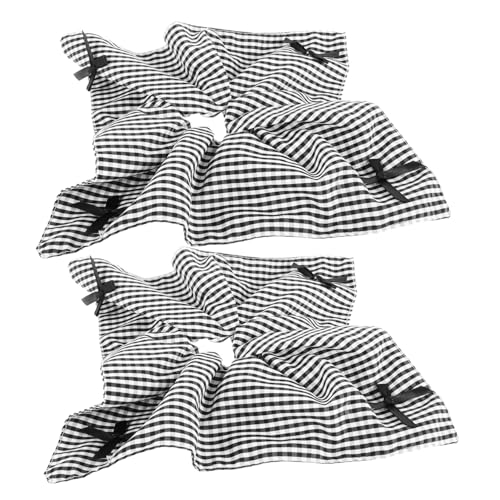 VALICLUD 2stücke Karierte Haargummis Mit Schleife Elastische Haargummis Aus Stoff Für Damen Und Mädchen Haarstyling-accessoires von VALICLUD