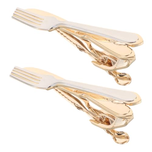 VALICLUD 2 Stück Krawattenklammer für Herren Teiliges Stark Haltendes Design Minimalistischem Stil für Business Meetings Hochzeiten und Professionelle Anlässe Krawattenzubehör für Anzug von VALICLUD