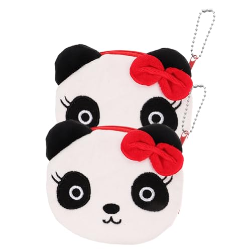 VALICLUD 2 Stück Kuscheliges Kindergeldbörse Damen Zipper Münzgeldbörse Plüsch Panda Motiv Kleine Handtasche für Frauen mit Sicherem Münzfach und Niedlichem Cartoon Design VALICLUD 2 Stück Kuscheliges Kindergeldbörse Damen Zipper Münzgeldbörse Plüsch Panda Motiv Kleine Handtasche für Frauen mit Sicherem Münzfach und Niedlichem Cartoon Design von VALICLUD