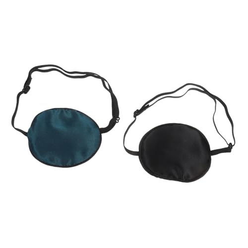 VALICLUD 2 Stück Lazy Eye Patches Piraten Augenklappe Atmungsaktive Augenklappe Halloween Kostümzubehör Piraten Patch Für von VALICLUD