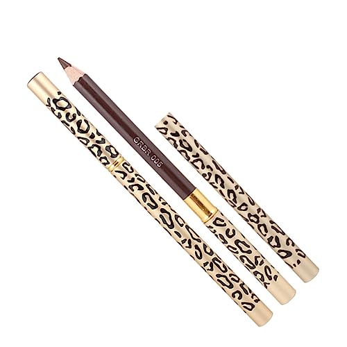 VALICLUD 2 Stück Leopard Augenbrauenstift mit Pinsel Teiliges Professionelles Make Up Natürliche Farbe Doppelseitig mit Feinem Stift und Weichem Pinsel Leicht Anzuwenden Geeignet für Damen von VALICLUD