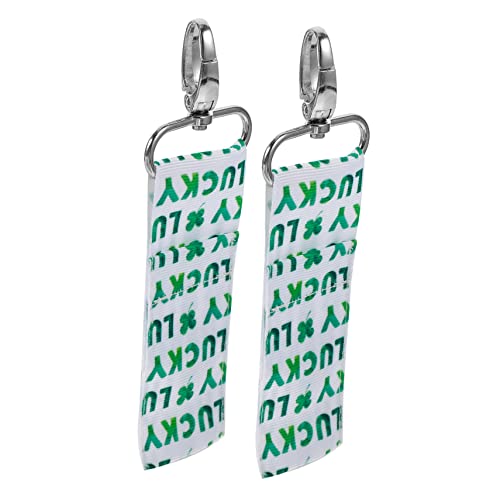 VALICLUD 2stücke Damen Schlüsselanhänger Für Lippenstift Und Lippenbalsam Bedruckte Kosmetikbeutel Für Schlüsselringe Praktische Für Lippenpflege Lucky von VALICLUD