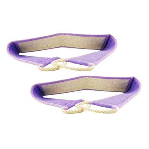 VALICLUD 2 Stück Luffa Badetuch Peeling Duschtuch Peeling Handschuhe Peeling Lappen Körperschrubber Peeling Rückenpeeling Dusche Luffa Hautpeeling Für Den Körper Violettes von VALICLUD