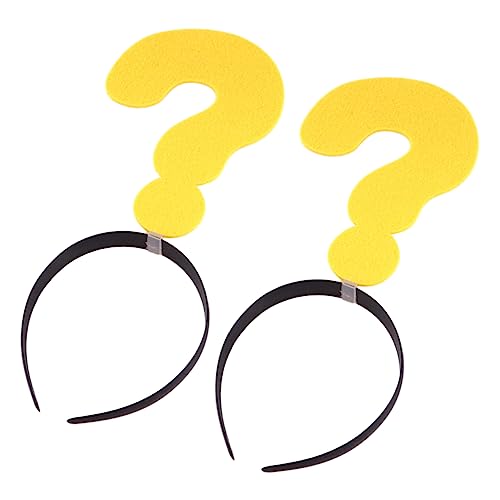 VALICLUD 2 Stück Lustige Fragezeichen Haarreif Haaraccessoires für Partys und Fotos Einzigartiges Design und Festlichkeiten mit Fragenzeichen von VALICLUD