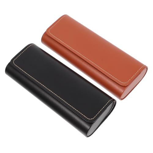 VALICLUD 2 Stück Magnetverschluss Brillenetui aus Kunstleder Hartschalen Brillenbox für Sonnenbrillen Lesebrillen Tragbar und Design VALICLUD 2 Stück Magnetverschluss Brillenetui aus Kunstleder Hartschalen Brillenbox für Sonnenbrillen Lesebrillen Tragbar und Design von VALICLUD