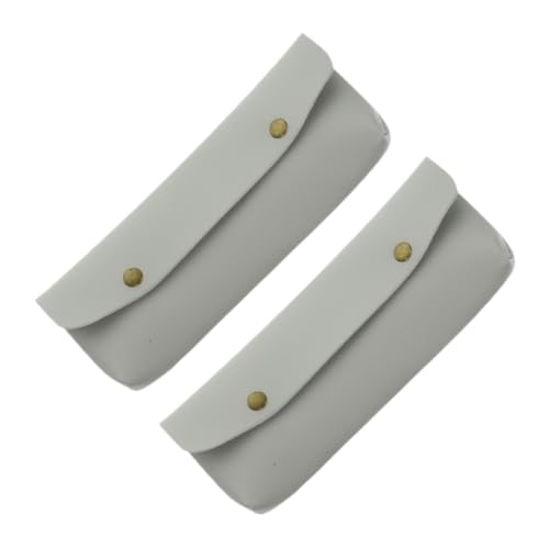 VALICLUD 2 Stück Makeup Pinsel Organizer Tasche PU Leder Kosmetiktasche Stiftetui Multifunktional Reise Schminktasche Kompakt für Stifte und Kosmetik von VALICLUD