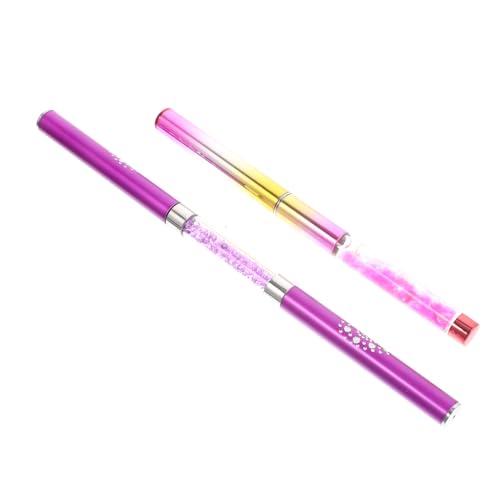 VALICLUD 2 Stück Maniküre Nagelkunst Stifte Wiederverwendbare Nagellack Zeichenstifte Für Selbstgemacht Maniküre Langlebige Malpinsel Für Nageldesign Geeignet Für Nagelkunst Anfänger von VALICLUD