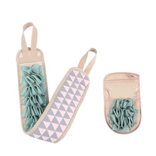 VALICLUD 2stücke Peeling-handschuhe Für Körper Und Badetuch Massagehandschuh Mit Gurt Für Duschhandschuhe Badezimmerzubehör Aus Hautfreundlichem Material von VALICLUD