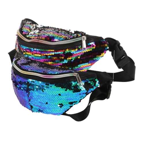 VALICLUD 2 Stück Meerjungfrau-Pailletten-gürteltasche Stilvolle Bauchtasche Geldbörse Sport-hüfttaschen Verstellbare Träger Für Jungen Und Mädchen VALICLUD 2 Stück Meerjungfrau-Pailletten-gürteltasche Stilvolle Bauchtasche Geldbörse Sport-hüfttaschen Verstellbare Träger Für Jungen Und Mädchen von VALICLUD