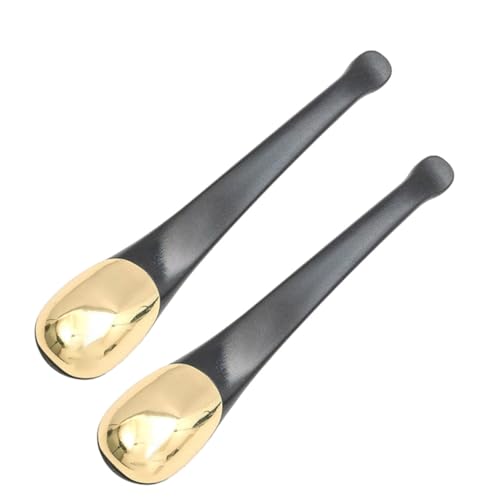 VALICLUD 2 Stück Metal Augencreme Löffel für Hautpflege Kosmetikspatel zur Anwendung von Gesichtscreme für Reduzierung von Augenringen und Falten Zufällige Farbe Zufällige von VALICLUD