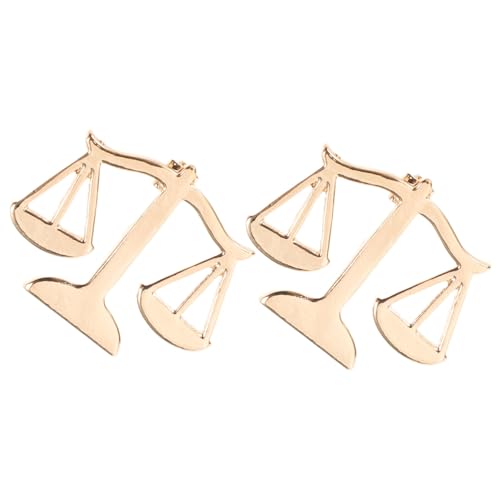 VALICLUD 2 Stück Metall-anwalt-brosche mit Gleichgewicht-design Justiz-lapel-pin für Anzug Hemd und Mantel Modische Kragenbrosche für Damen und Herren Langlebiges Schmuck-accessoire für von VALICLUD