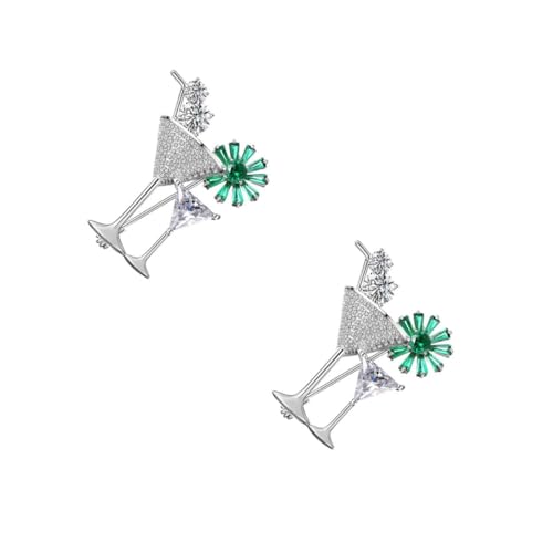 VALICLUD 2 Stück Metallbrosche Party Anstecknadeln Broschen Niedliche Anstecknadeln Für Accessoires Boutonniere Anstecknadeln Personalisierte Brosche Kristallbrosche Strassbrosche von VALICLUD