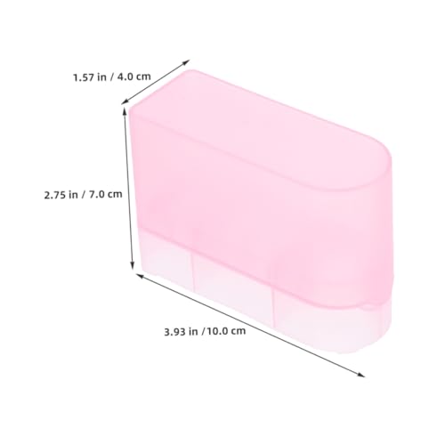 VALICLUD 2 Stück Nagelbohrer Aufbewahrungsbox Transparentes Organizer mit Staubschutz Langlebig Großer Stauraum für Maniküre Nagelstudio Nagelfräser Bits und Schleifköpfe von VALICLUD