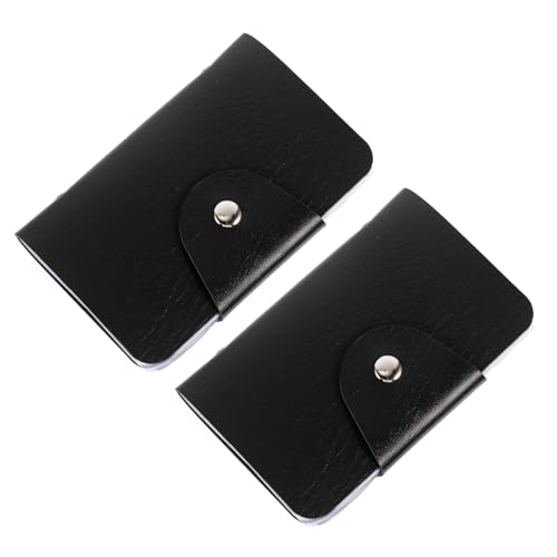 VALICLUD 2 Stück Nagelkunst Stempelplatten Aufbewahrungstasche Schwarz Tragbarer Maniküre Stamping Schablonen Halter Praktische Organizer Tasche für Gelplatten und Karten von VALICLUD