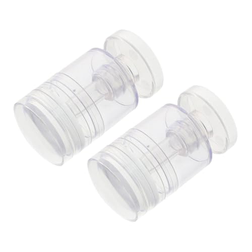 VALICLUD 2stücke Transparenter Rotierender Nagelstempel Drehbares Nagelstempelwerkzeug Silikonstempel Für French Manicure French Tip Nail Stamper Nail Art Stempel Für Maniküre Diy Art von VALICLUD