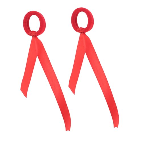 VALICLUD 2stücke Zopfhalter Für Kleinkinder Chinesisches Kleid Für Mädchen Retro-haarband Mit Quaste Haargummis Cosplay-haarband Pferdeschwanzhalter Für Junge Mädchen von VALICLUD