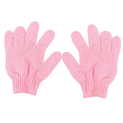 VALICLUD 2 Stück Nylon Duschhandschuhe Exfolierende Körperpeeling Handschuhe für Männer für Sanfte Hautreinigung und Pflege von VALICLUD