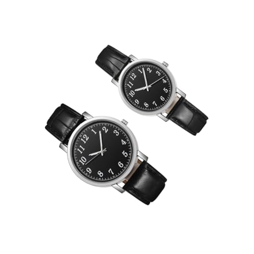 VALICLUD 2 Stück Paar Armbanduhr für Männer und Frauen Legierung Freizeit Uhren Präzises für Alltag und Besondere Anlässe von VALICLUD