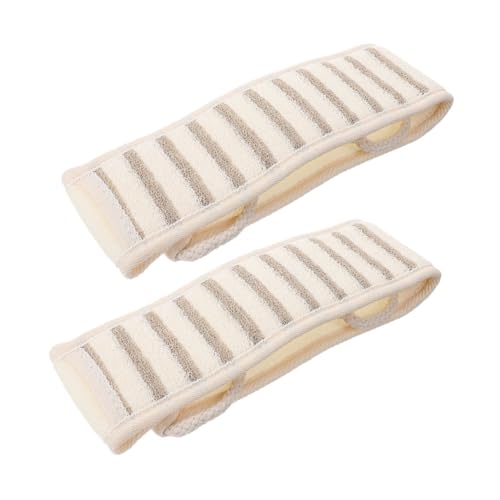 VALICLUD 2stücke Peeling-rückenschrubber Mit Griff Wiederverwendbarer Luffa-waschlappen Für Körperpeeling Weiches Duschluffa-handtuch Für Damen Und Herren Effektives von VALICLUD