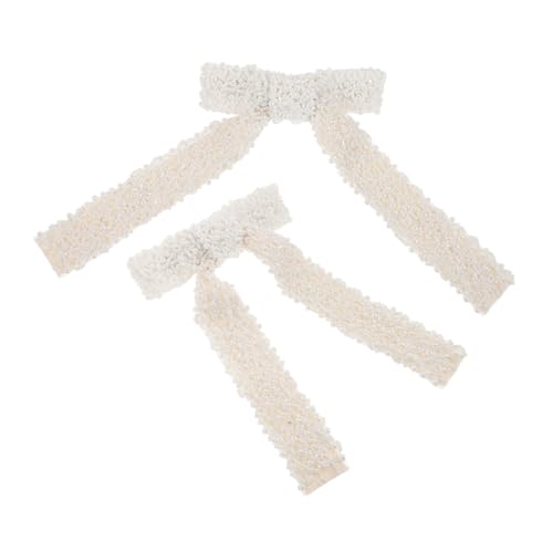 VALICLUD 2stücke Haarschleifenclips Mit Perlen Für Frauen Haarspangen Schleifen Für Dickes Haar Große Haarspangen Bögen Für Make-up Und Alltag von VALICLUD