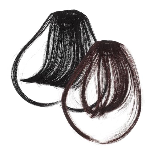 VALICLUD 2 Stück Perückenstück Haarspangen-verlängerung Für Frauen Haarspange Klein Clip- Perücke Haarteil Haarverlängerungsbänder Knall Haarspange Fälschung Hochtemperaturdraht von VALICLUD
