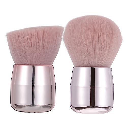 VALICLUD 2 Stück Pilzform Puder Foundation Pinsel Tragbarer Gesichtspinsel für Rouge und Puder Kosmetikpinsel für Empfindliche Haut für Unterwegs und Täglichen Gebrauch von VALICLUD