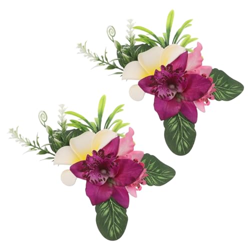VALICLUD 2 Stück Plumeria Haarclips Haarspangen Chinesischer Stil Künstliche Blumen Haarschmuck Für Frauen Hanfu Kleider Urlaub Styling Accessoires von VALICLUD