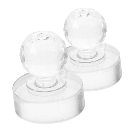 VALICLUD 2 Stück Pulver -Presswerkzeug Lidschatten-Presswerkzeug Lidschatten-Stempel Stempel restaurieren Puder-Kosmetikstampfer Lidschatten-Druckstempel Pulverstampfer Acryl Transparent von VALICLUD