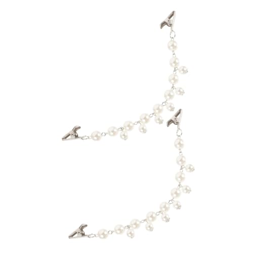 VALICLUD 2stücke Vintage Pullover Clips Faux-perlen Schulter Jäckchen-clips Retro Cardigan Kragen Broschen Für Damen Und Mädchen Eleganter Look Für Jeden Anlass von VALICLUD