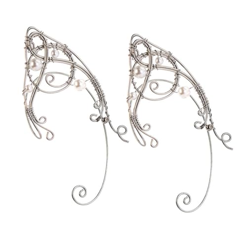 VALICLUD 2stücke Vintage Ohrklemme Retro Ohrclips Clip Earrings Ohr Manschetten Frauen Mädchen Kosmetik Zubehör von VALICLUD